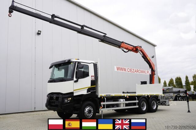 Платформа с краном Renault C380 DTI 11 6x4 / Fassi F235A.0.24 E