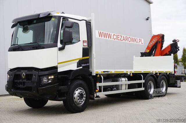 Платформа с краном Renault C380 DTI 11 6x4 / Fassi F235A.0.24 E