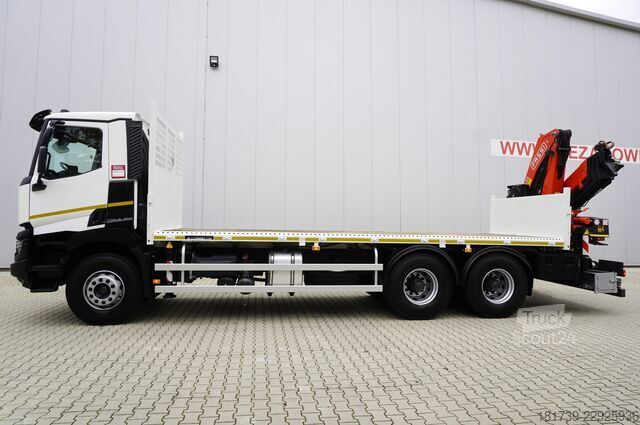 Платформа с краном Renault C380 DTI 11 6x4 / Fassi F235A.0.24 E