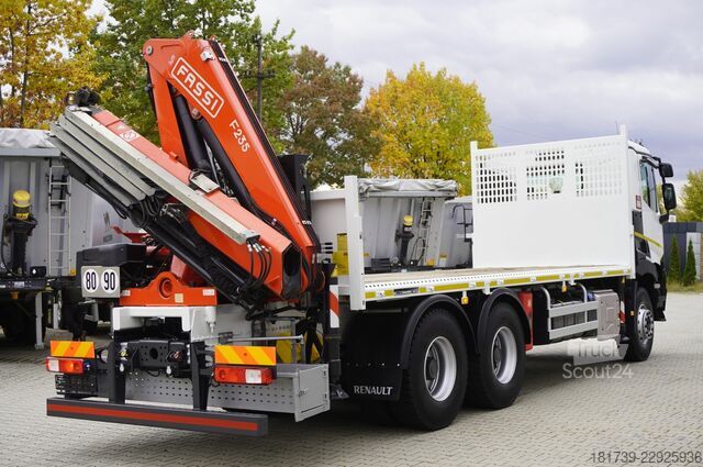 Платформа с краном Renault C380 DTI 11 6x4 / Fassi F235A.0.24 E