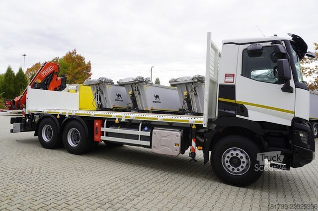 Платформа с краном Renault C380 DTI 11 6x4 / Fassi F235A.0.24 E