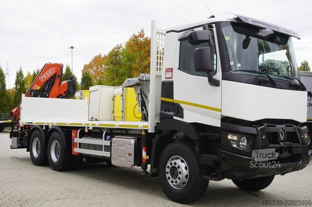 Платформа с краном Renault C380 DTI 11 6x4 / Fassi F235A.0.24 E