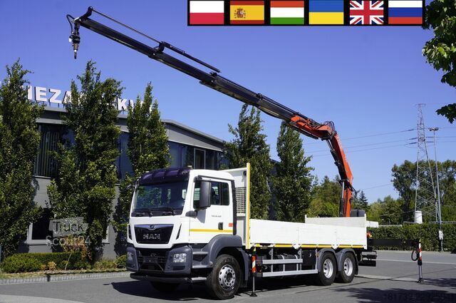 Платформа с краном MAN TGS 26.420 6x4 / Fassi F215A.2.24