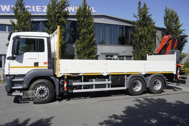 Платформа с краном MAN TGS 26.420 6x4 / Fassi F215A.2.24
