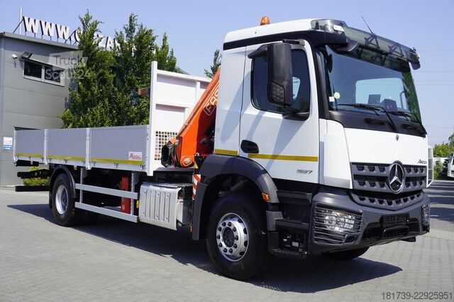 Платформа с краном Mercedes-Benz Arocs 1827 4x2 / 70 tho km!!! / Fassi
