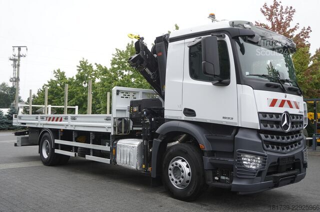 Πλατφόρμα με γερανό Mercedes-Benz Arocs 1833 4x2 / 50 tho. km! / HIAB