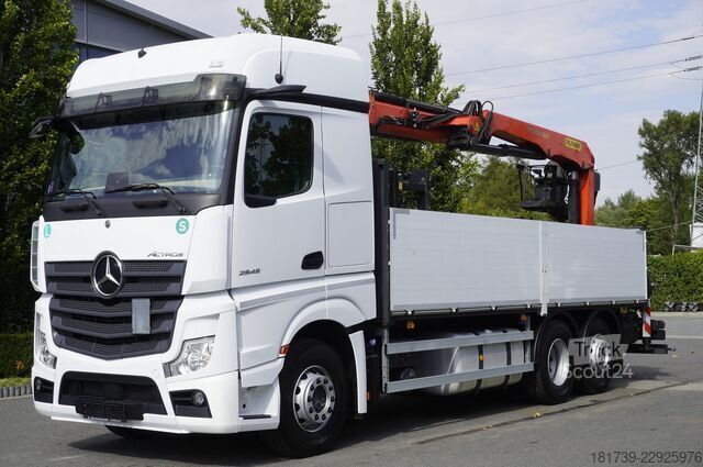 Πλατφόρμα με γερανό Mercedes-Benz Actros 2545 MP5 / 100 tho.km / Palfinger