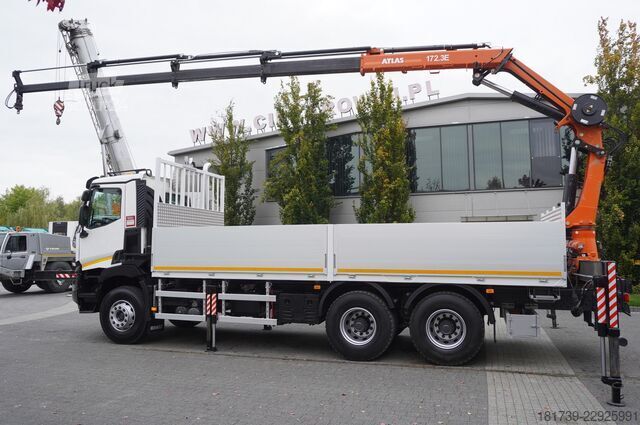 Πλατφόρμα με γερανό Renault C380 Comfort 6x4 / Atlas 172.3E crane