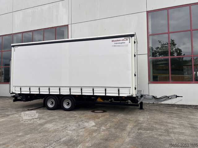 Open aanhangwagen met zeil Möslein TPS 105 D-L Planenanhänger, Ladebordwand + Durchladbar neuwertig