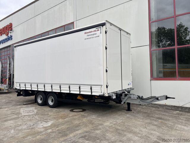Open aanhangwagen met zeil Möslein TPS 105 D-L Planenanhänger, Ladebordwand + Durchladbar neuwertig