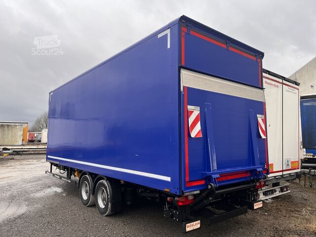 Koffer aanhanger Möslein TKO 105 DL Schwebheim Tandem Koffer, Ladebordwand + Durchladbar, Wenig Benutzt