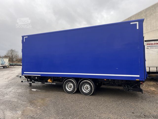 Remorcă carosată Möslein TKO 105 DL Schwebheim  Tandem Koffer, Ladebordwand + Durchladbar, Wenig Benutzt