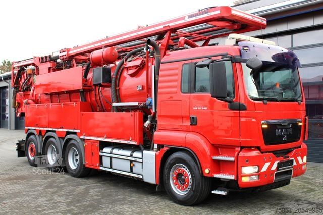 Vákuová cisterna MAN TGS 35.540 8x4 Müller 16m³ WRG + 800 meter HD