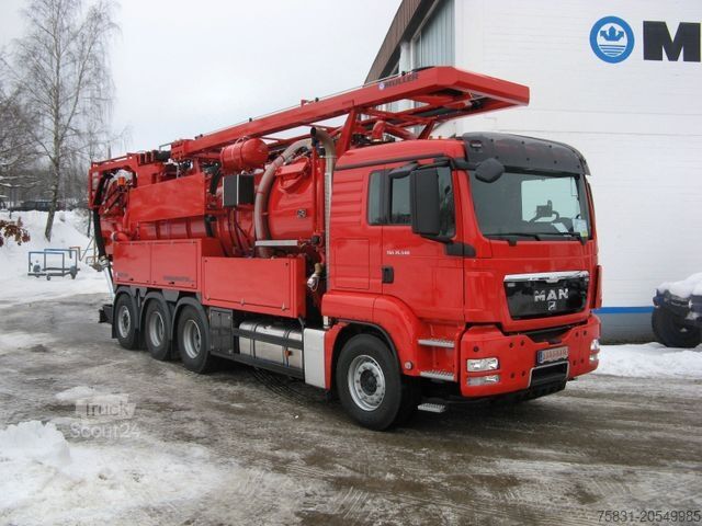 Saugwagen MAN TGS 35.540 8x4 Müller 16m³ WRG + 800 meter HD