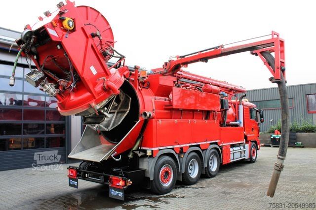 Vákuová cisterna MAN TGS 35.540 8x4 Müller 16m³ WRG + 800 meter HD