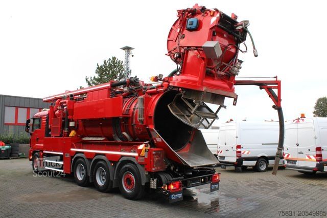 Vákuová cisterna MAN TGS 35.540 8x4 Müller 16m³ WRG + 800 meter HD