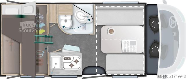 Teilintegriertes Wohnmobil CHAUSSON Sport Line S614 Solar/Markise/Kamera