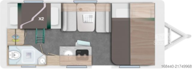 Wohnwagen CARAVELAIR Alba 496 Modell 2026