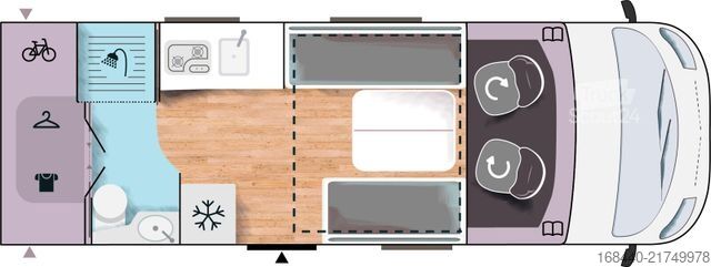 Camper integrado CHAUSSON 6040 Etape Line 180PS/Automatik/AHK