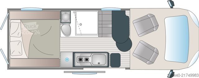 Kastenwagen Wohnmobil / Campervan RANDGER R635 Fiat 140 PS Automatik/Hubbett/Lithium/Solar