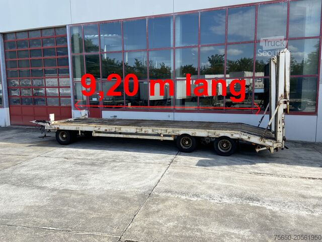 Low loader trailer Müller Mitteltal PT 30  3 Achs Tieflader 9,20 m Ladefläche