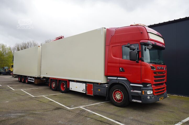 Kühl-/Tiefkühltransport Scania R 580 V8 6X2 FRIGO RETARDER IN COMBI WITH BURG ...
