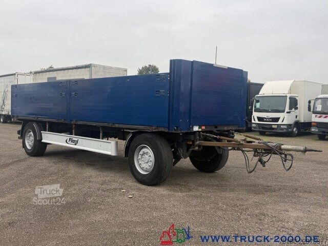 Brandalı açık römork Fliegl ZPS180 Baustoffanhänger SAF Achsen + aus 1. Hand