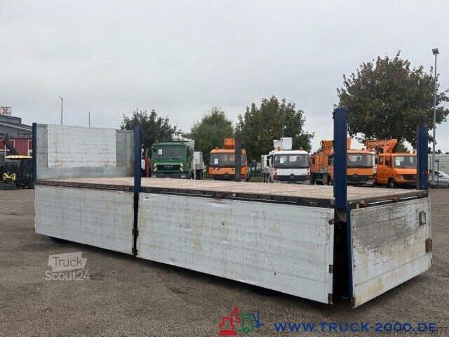 Brandalı açık römork Fliegl ZPS180 Baustoffanhänger SAF Achsen + aus 1. Hand