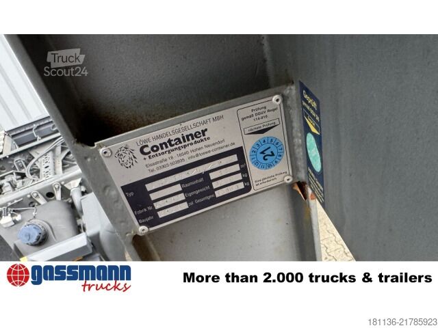 Contentor roll-off  Abrollcontainer mit Kran Jonsered 1300RST96, Funk