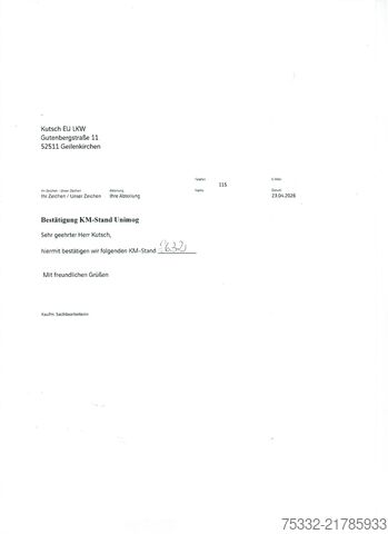 Vrachtwagen met kraanopbouw Unimog U 1000  427/10 Kran Hiab 090 KM: 8.600