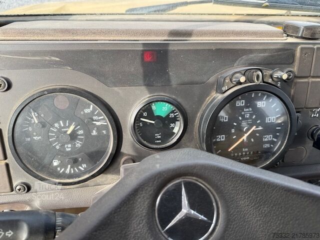 Jeřáb na nákladním automobilu Unimog U 1000  427/10 Kran Hiab 090 KM: 8.600