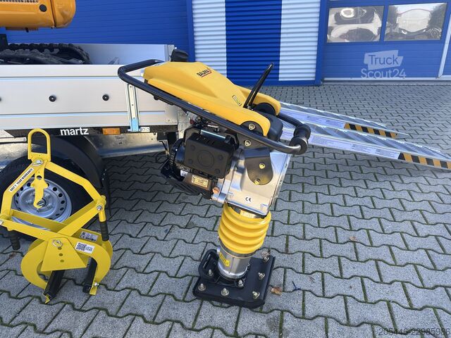 Minibager + sklápač + vibračná doska + dusadlo Berger Kraus BK1350JSR Komplettpaket *KUBOTA*