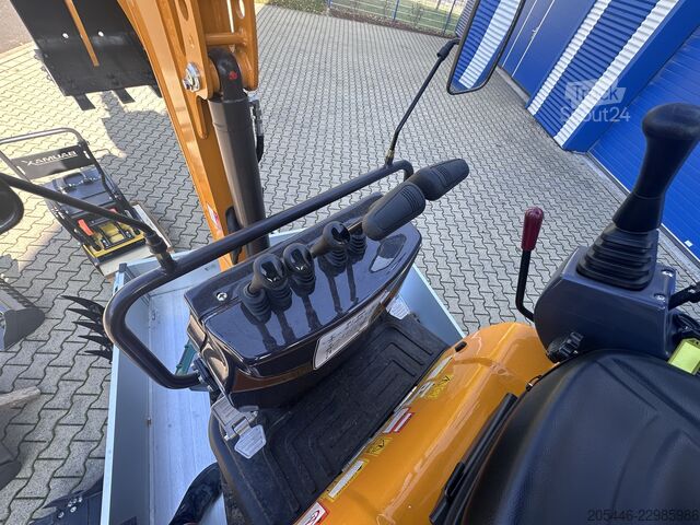 Minibager + sklápač + vibračná doska + dusadlo Berger Kraus BK1350JSR Komplettpaket *KUBOTA*