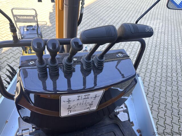 Minibager + sklápač + vibračná doska + dusadlo Berger Kraus BK1350JSR Komplettpaket *KUBOTA*