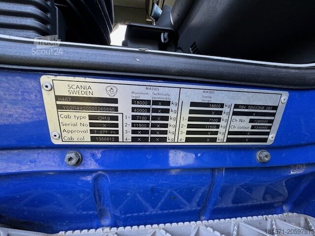 Dépanneuse avec grue et plateau coulissant Scania 260 94G