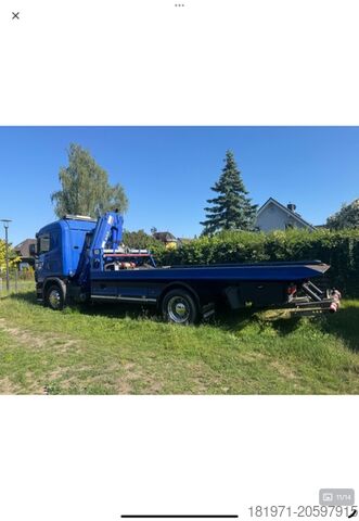 Takelwagen met kraan en schuifplateau Scania 260 94G