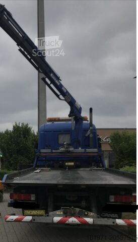 Takelwagen met kraan en schuifplateau Scania 260 94G