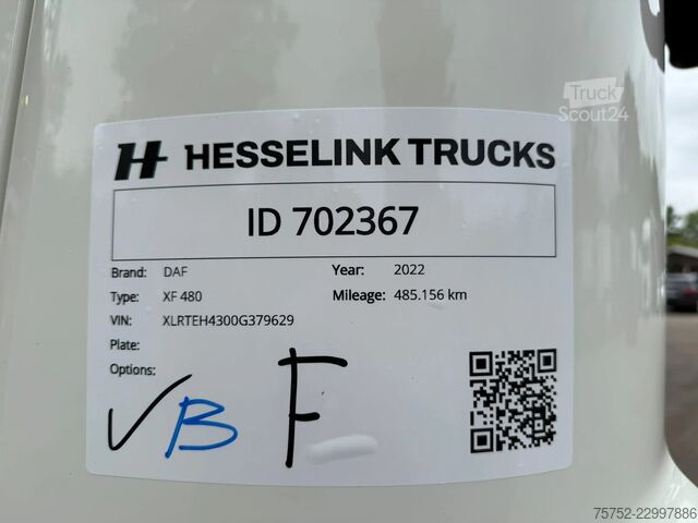 DAF XF 480 SSC Super Space 2x Depo 485.156KM ACC LDW DAF XF 480 SSC Super Space 2x Tank 485.156KM ACC LDW