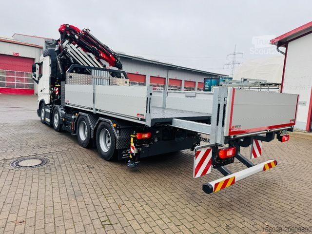 Vrachtauto met open laadbak VOLVO FH 500 8x4 Kran F710 RA2.27 Jib & Winde Sofort