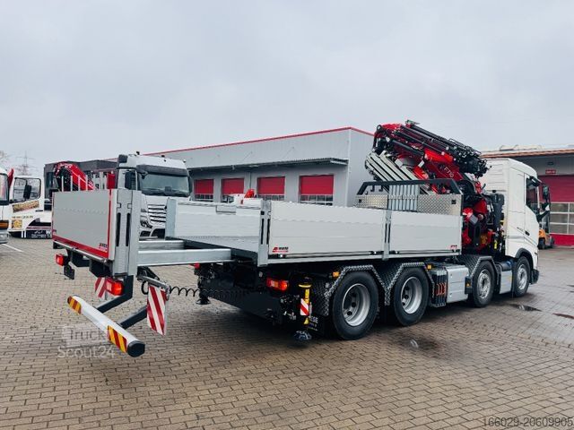 LKW mit Pritsche (offen) VOLVO FH 500 8x4 Kran F710 RA2.27 Jib & Winde Sofort