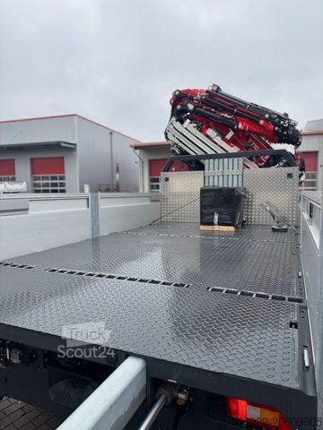 Camión de plataforma VOLVO FH 500 8x4 Kran F710 RA2.27 Jib & Winde Sofort