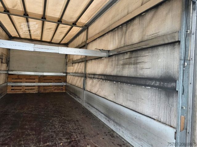 Tentinė furgonė IVECO 80-220 Eurocargo, Gardine, ladebordwand