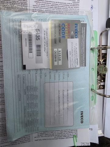 Tentinė furgonė IVECO 80-220 Eurocargo, Gardine, ladebordwand