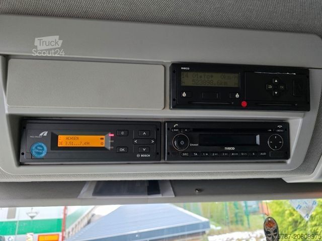 Tentinė furgonė IVECO 80-220 Eurocargo, Gardine, ladebordwand