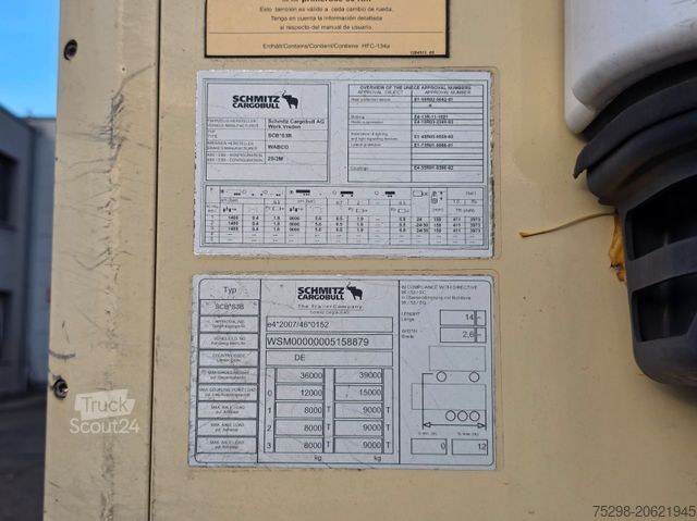 Refriģeratora puspiekabe SCHMITZ CARGOBULL SKO 24/L-13.4 FP 45 COOL / Carrier Rolltor !!