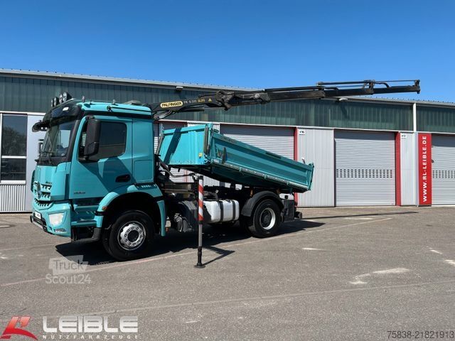 Pašizgāzējs kravas automašīna MERCEDES-BENZ Arocs 1832 Kipper+ Kran Palfinger PK9501*205TKM*