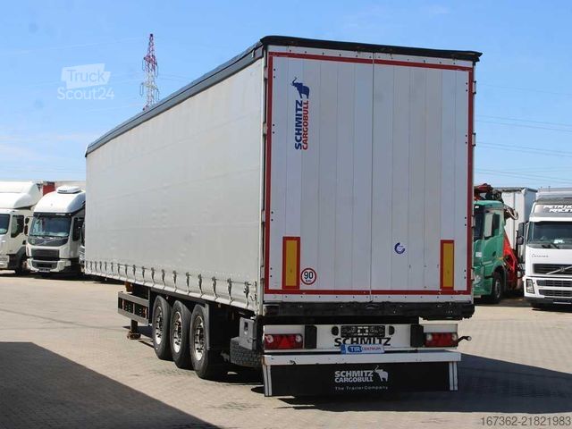 Brandalı açık yarı römork SCHMITZ CARGOBULL SCS 24/L - 13, MULTILOCK, LIFTING AXLE