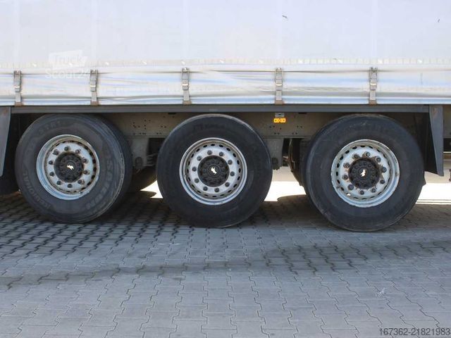 Brandalı açık yarı römork SCHMITZ CARGOBULL SCS 24/L - 13, MULTILOCK, LIFTING AXLE