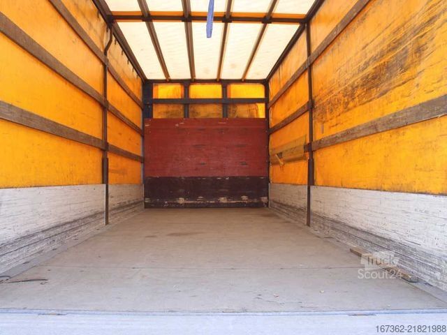 Nákladné auto s plochou korbou a plachtou DAF FA LF45, EURO 5, SIDEWALLS, TAIL LIFT