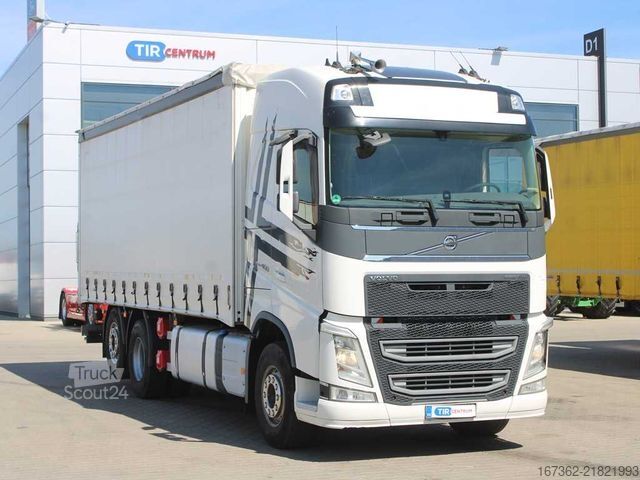 Platformas kravas automašīna ar tentu VOLVO FH 460, EURO 6, I-PARK COOL, VEB +, TAIL LIFT